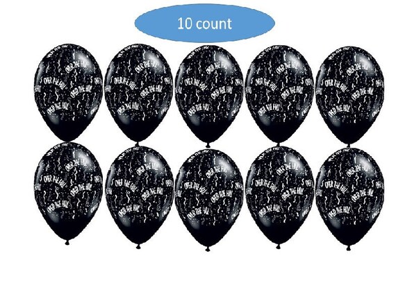 Over The Hill Black Balloons Decorations 10ct Party Supplies Etsy