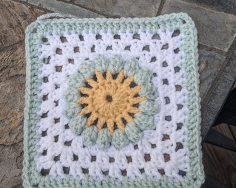 Video Tutorials Crochet Flower Square Pattern