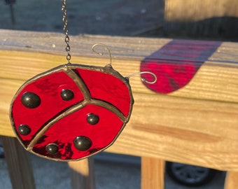 Stained Glass Suncatcher Ladybug