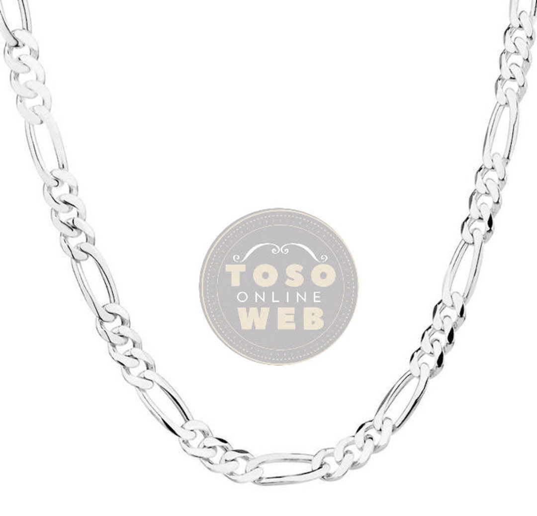 cocomaro⭐︎ 18'' Sterling Silver Figaro Chain (4.4mm) | Shane Co.