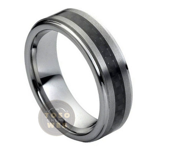 7mm tungsten wedding band