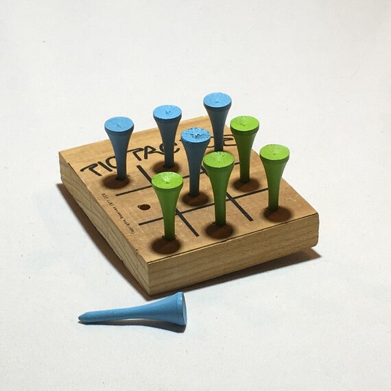 Vintage 1977 Tic Tac Toe Golf Tee Game Etsy