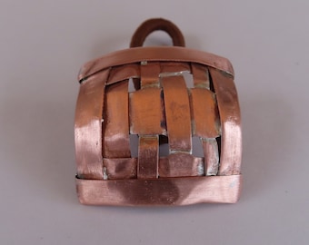 Woven Copper Ponytail or Messy Bun Holder