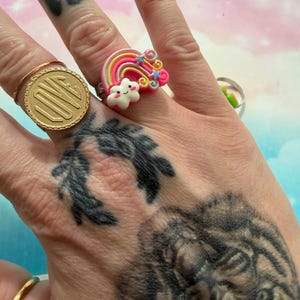 Kawaii Statement Ringe: Verstellbar, Charms, [Sie haben die Wahl!]