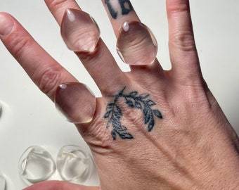 Polygon/diamond Shaped Plastic Lucite Rings **Please read description**