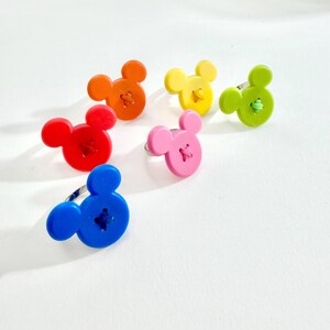 Handmade Upcycled Vintage Mickey Mouse Statement Adjustable Rings image 2