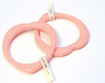 Vintage NOS Heart Shaped Bangles