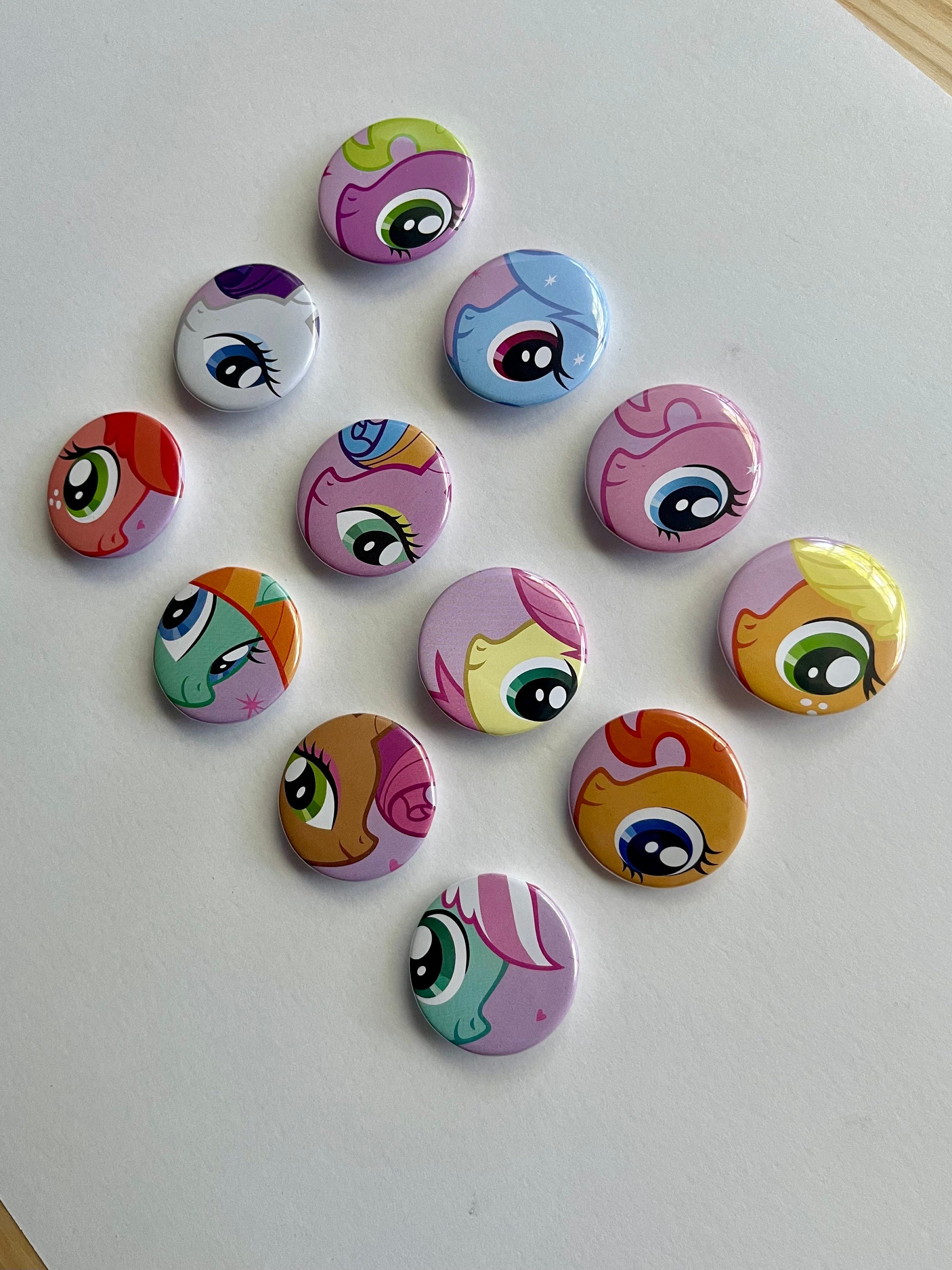 My Little Pony 1.25” Anime Style Pinback Button Pins [you Pick] - Etsy ...