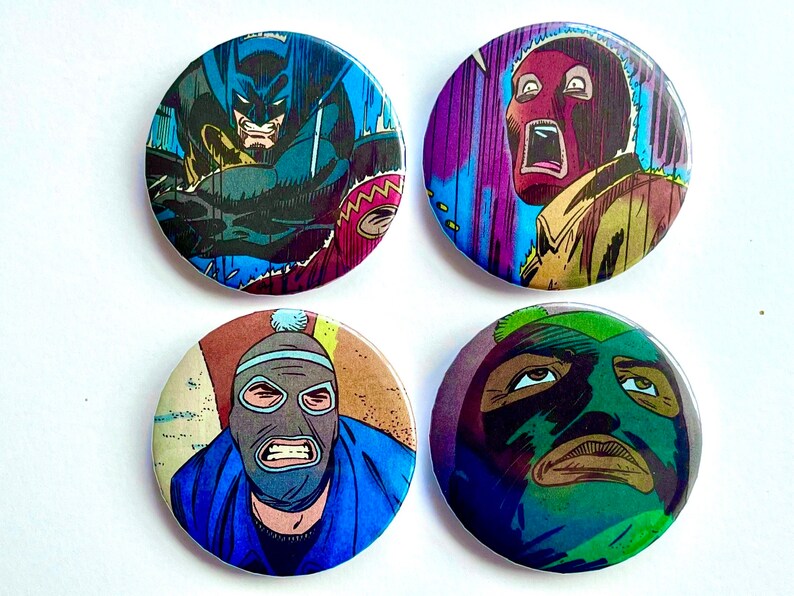 Handmade 2.25” 1994 Batman & Robbers Comic Book Pinback Button Pins - Etsy