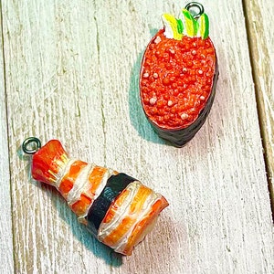 Vintage Sushi Roll Pendants