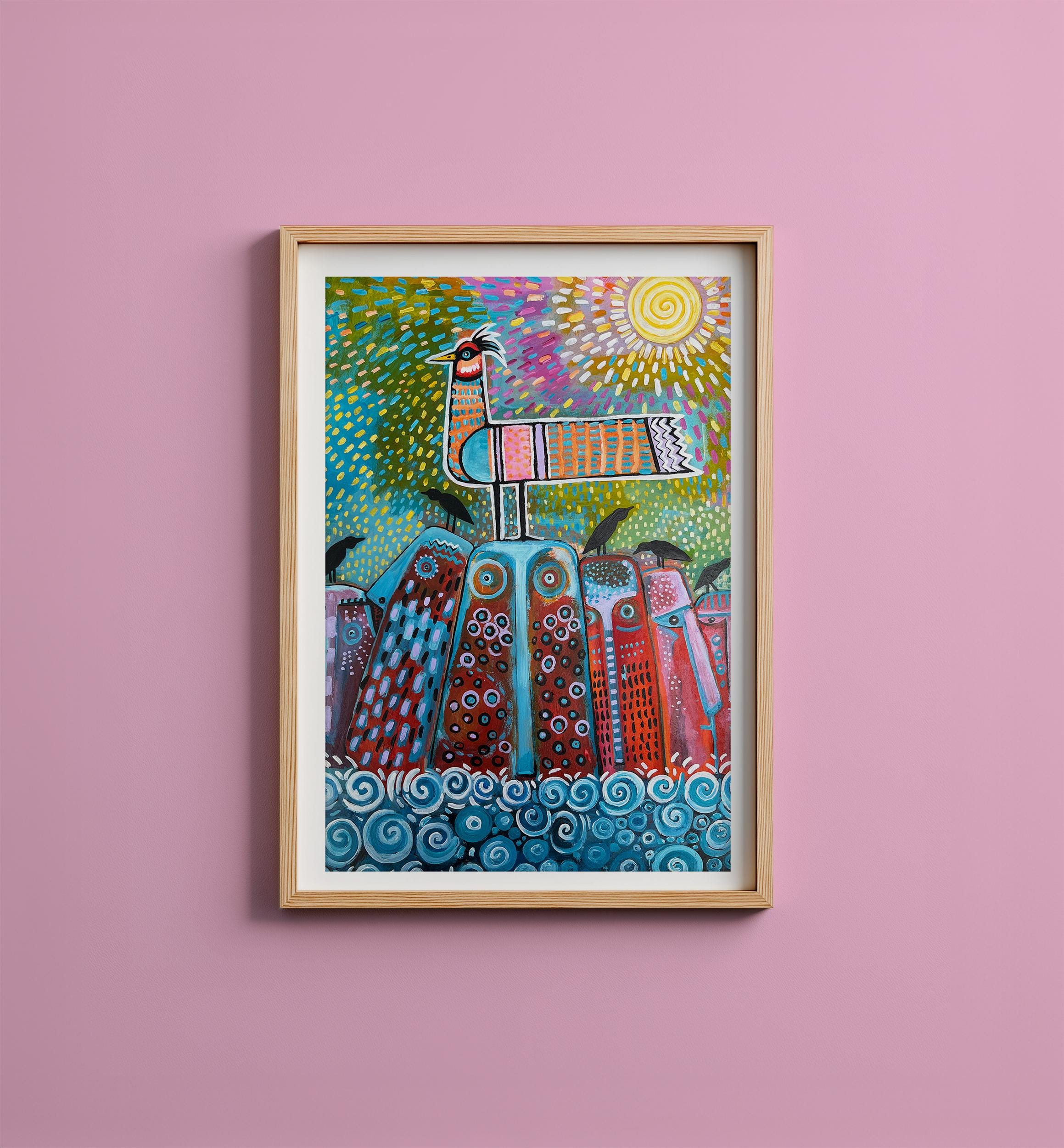 絵画 Acrylic painting A3 A3 Acrylic Painting - Etsy