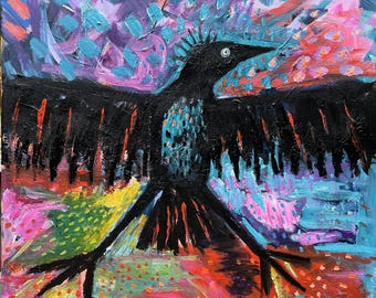 Forgotten How To Fly  – Original Acrylic Painting