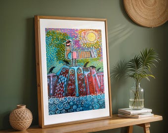 Keeping your Head Above Water Print