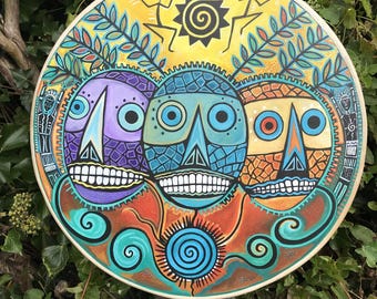 Waking The Ancestors Original Hand Painted Drum