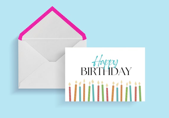 Printable Birthday Cards Foldable