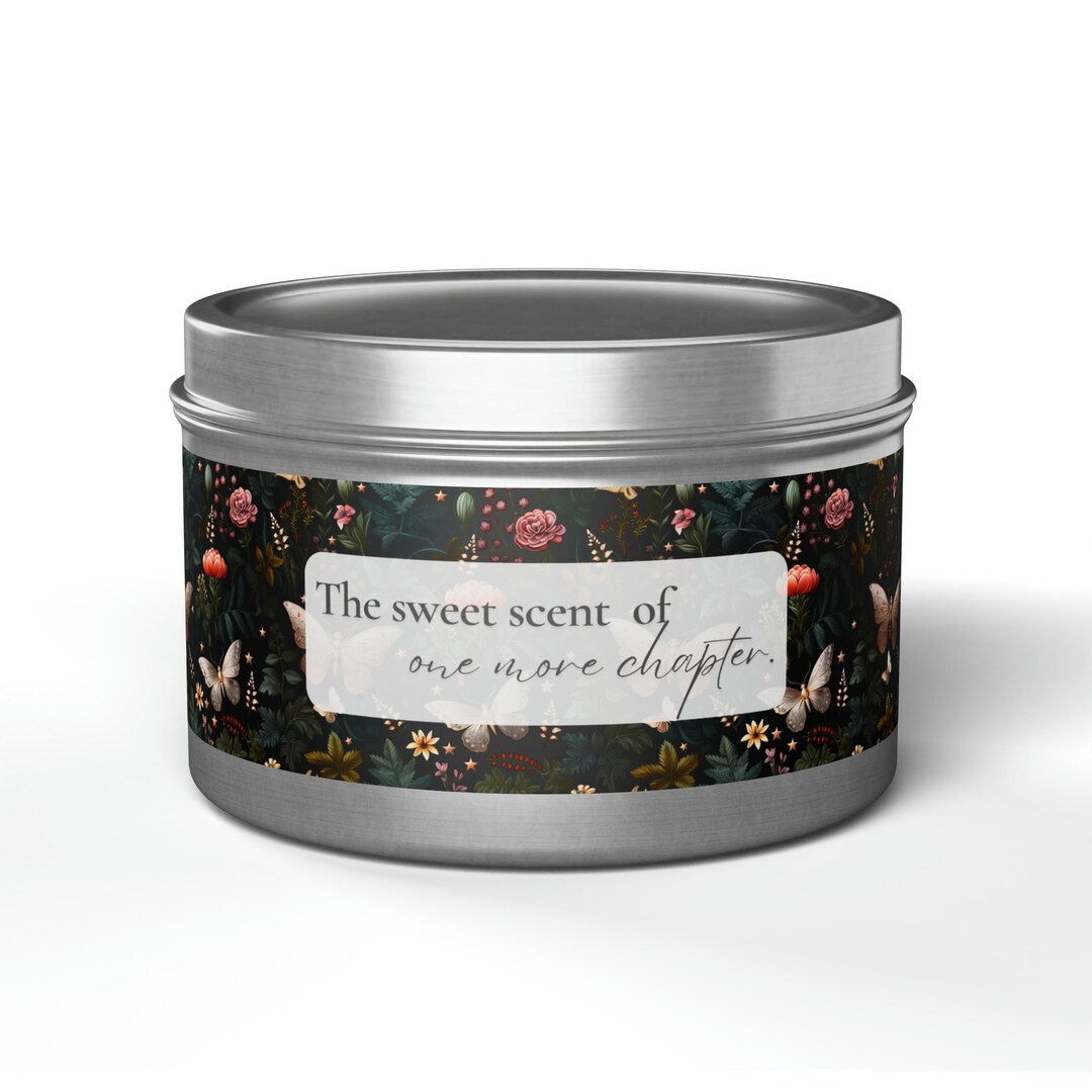 Coconut Soy Tin Candles Cozy Nook Candle Book Lover Candle One More ...