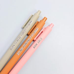 Book Lovers Pen Set - Annotations Pens - Booktrovert Gift - Booktok Born To Read Forced To Work image 3