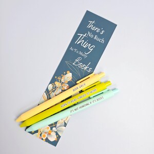 Book Lovers Pen Set - Annotations Pens - Booktrovert Gift - Booktok Born To Read Forced To Work image 2