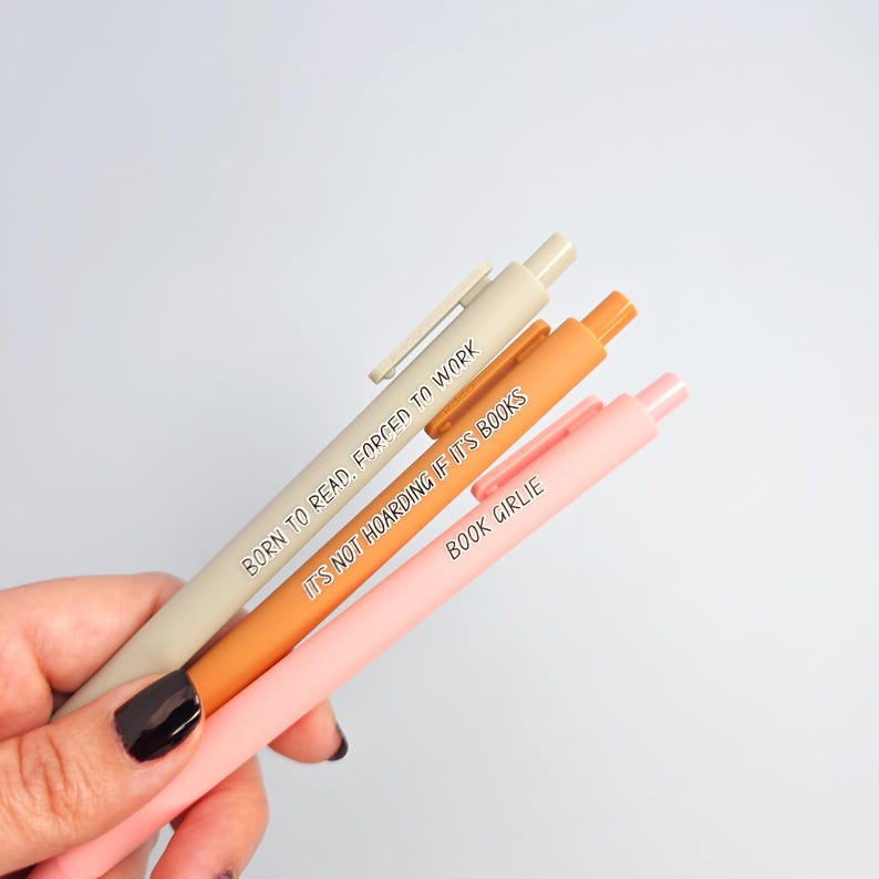 Book Lovers Pen Set - Annotations Pens - Booktrovert Gift - Booktok Born To Read Forced To Work image 8