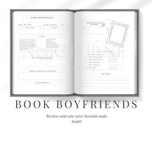 Book Boyfriends - A Character Review Book for Romance Readers - Gift Booktok Romance Readers - Gift for Smut Readers image 3