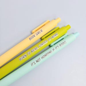 Book Lovers Pen Set - Annotations Pens - Booktrovert Gift - Booktok Born To Read Forced To Work image 4
