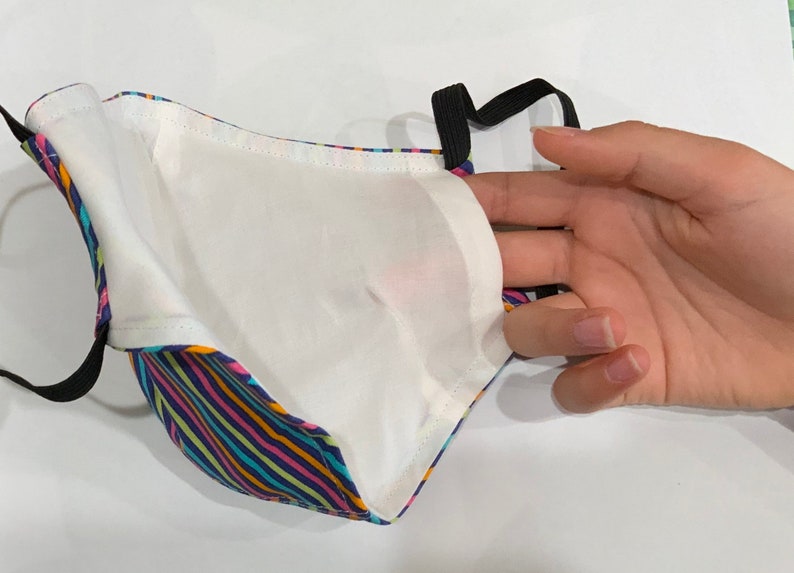 LARGE Reversible Dust Mask Allergy Face Mask Fabric Dust Etsy