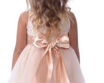 dusty rose sash, dusty pink mauve flower girl sash, silk sash, pale dusty rose silk blend sash, flower girl,bridal wedding accessories