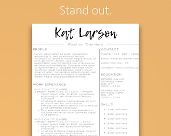 premade resume etsy premade resumes