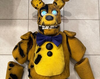 Nightmare Fredbear Cosplay Costume Head Mask Five Nights at Freddy’s 4 ...