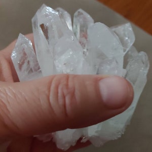 Lotus Point 7th Chakra Clear  Crystal Perfectly Balanced for Meditation        free shipping