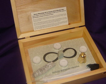 House Blessing Kit in Handcrafted Wooden Box