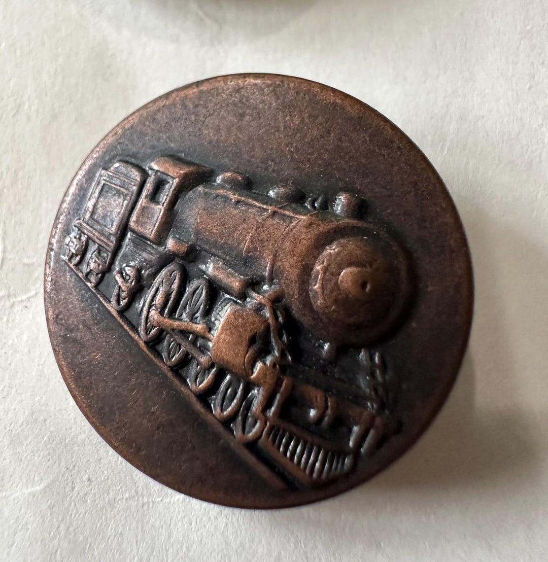 Six Vintage Train Buttons - Railroad - Transportation - Etsy