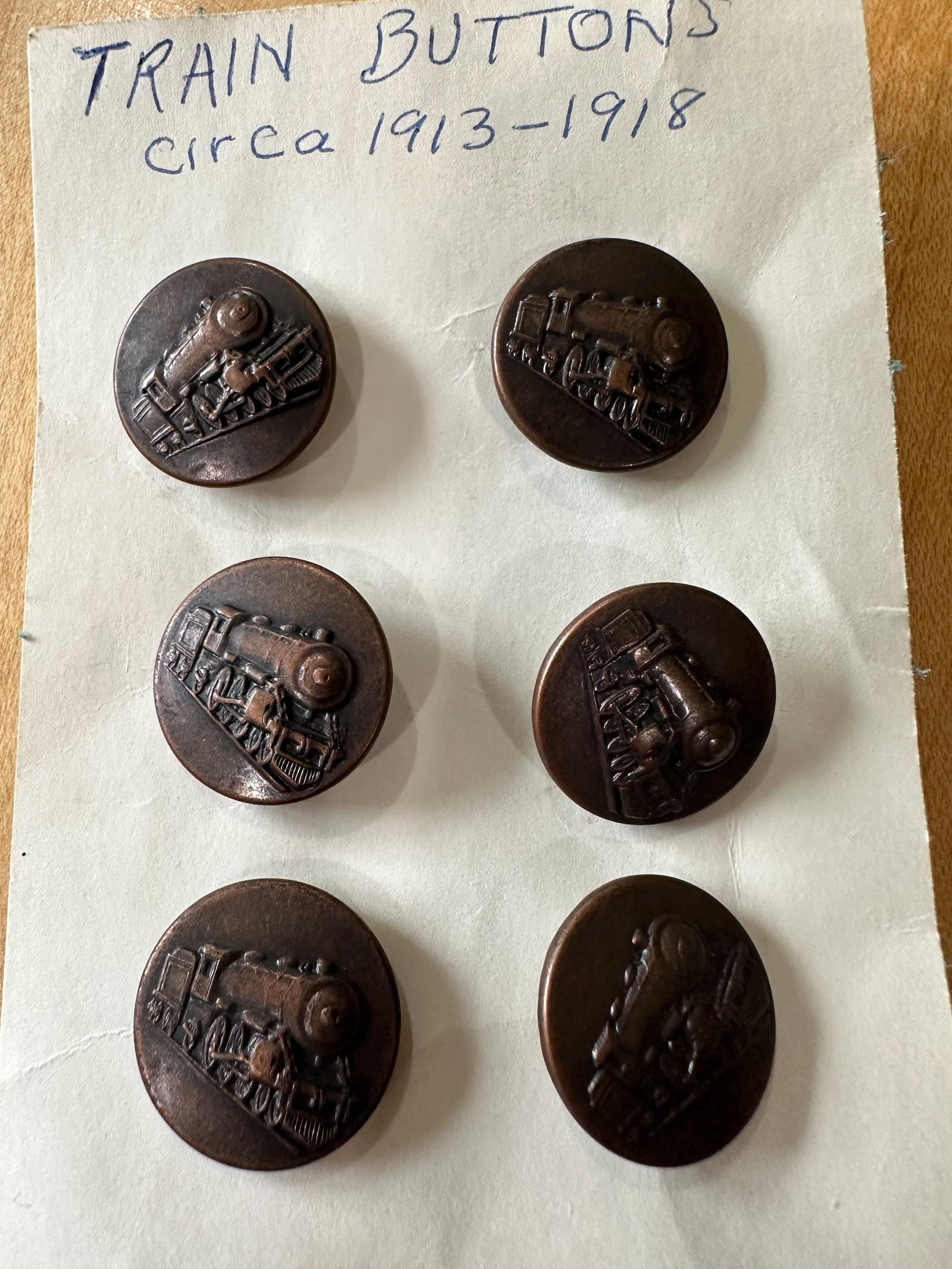Six Vintage Train Buttons - Railroad - Transportation - Etsy