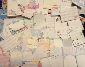 50 Piece Small Sheet Kawaii Stationary