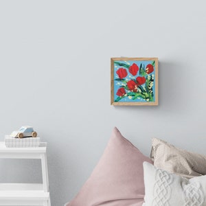 Large 3D Floral Abstract Painting, Flowers Painting, Home Decor, Textured Art, Valentine&#39;s Day Gift, Hand Painted Flowers, Living Room Art,