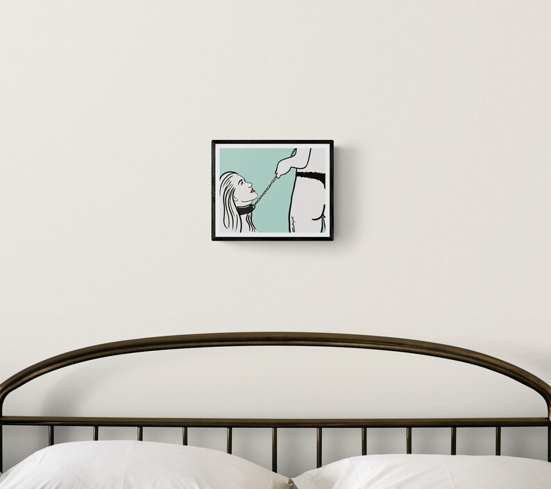 Lesbian Sexy BDSM Art Print Erotic Art Queer Art Bondage Etsy UK
