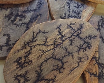 Fractal Burn Mango Wood Serving Boards