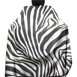 Exotic ZEBRA Barber Cape! Modern Capes for Modern Stylist and Barbers!
