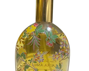 Vintage Laura Ashley No1 Eau De Toilette: Floral Perfume Bottle, 100 ML