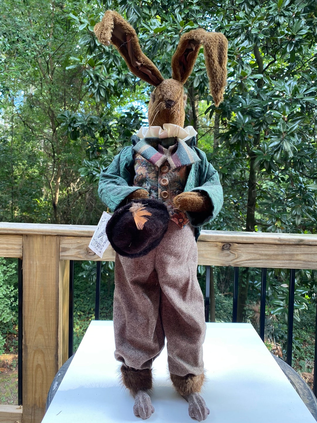 The Courting Hare Vintage Bethany Lowe Designs Limited Edition Mohair