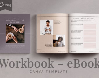 MILLIE - Workbook - eBook Canva Template for Course Creators, Bloggers, Content Creators, Influencers