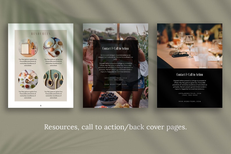 GATHERING Canva eBook Template for Bloggers and Course Creators for Designing Info Products and Lead Magnets. image 6