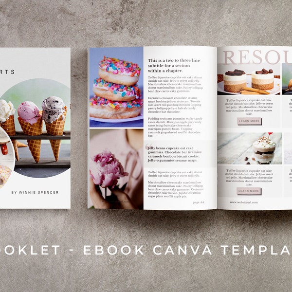 POPPYLAN - a Booklet or eBook Canva Template, Feminine and Minimalist, for Bloggers and Content & Course Creators