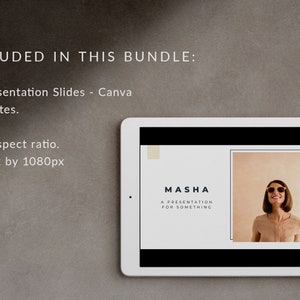 MASHA Canva Presentation Slide Templates for Bloggers, Online Course Creators, & Entrepreneurs. image 2
