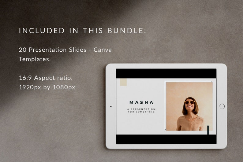 MASHA Canva Presentation Slide Templates for Bloggers, Online Course Creators, & Entrepreneurs. image 2