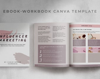 SANDY - Canva eBook and Workbook Template with Content, Worksheet, Checklist, and Resources Page Templates.