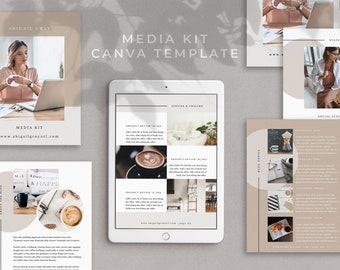 ABIGAIL - Canva Media Kit Template for Bloggers and Influencers.