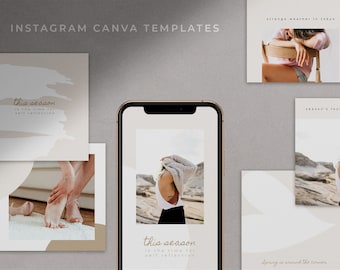 ADIE - Canva Instagram Template for Posts and Stories, Perfect for Bloggers, Entrepreneurs, and Influencers.