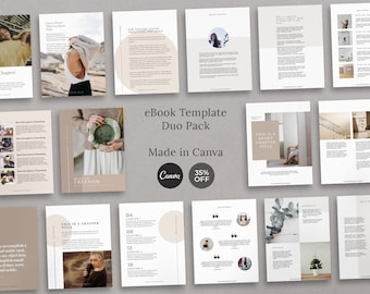 eBook or Lead Magnet Duo Pack in Canva for Bloggers, Course Creators, Creatives