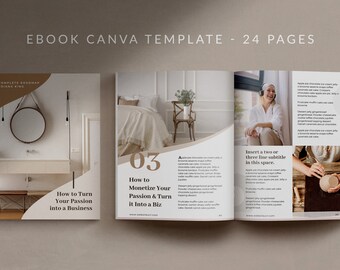 COTTON Canva Ebook Template for Bloggers and Online Course Creators for ...